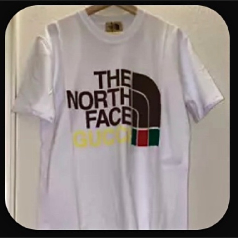 🔥 Men’s GUCCI x The North Face XL T-Shirt NWT White- Euro XXL / USA XL
